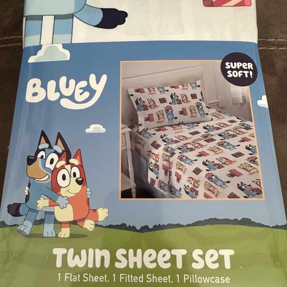 Bluey Twin Sheet Set - Super Soft Bedding